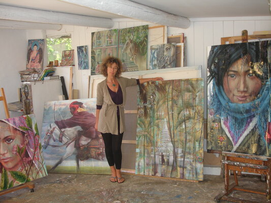 Simona Marziani in the Studio