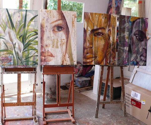 Simona Marziani in the Studio