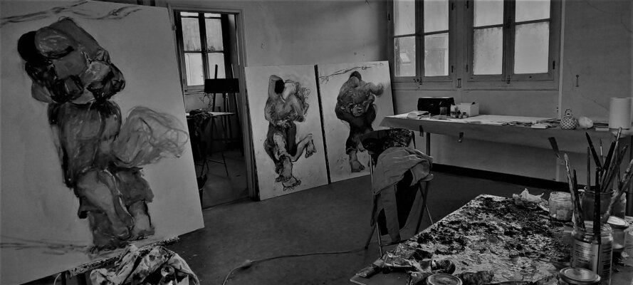 Laurence Forbin in the Studio: Atelier 2021 série d'Etreintes