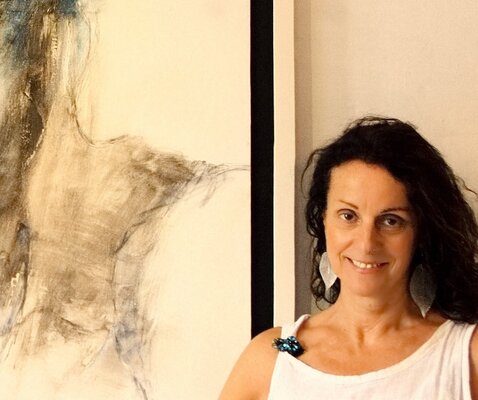 Patrizia Simonetti in the Studio