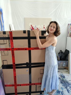 Franziska Raffaël in the Studio: Ready for shipment!