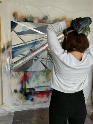 Franziska Raffaël in the Studio: contemplation
