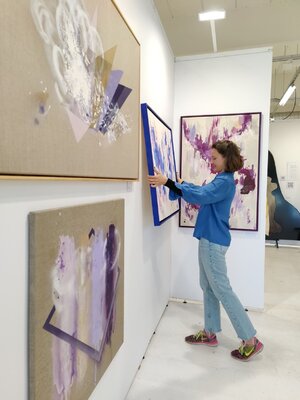 Franziska Raffaël in the Studio: ARTMUC exhibition