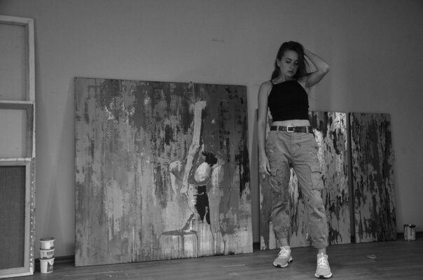 Vira Hrabar in the Studio
