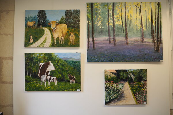 Gyslaine Pachet Micheneau in the Studio: Exposition à Saint Cyr sur Loire-La Perraudière en septembre 2021