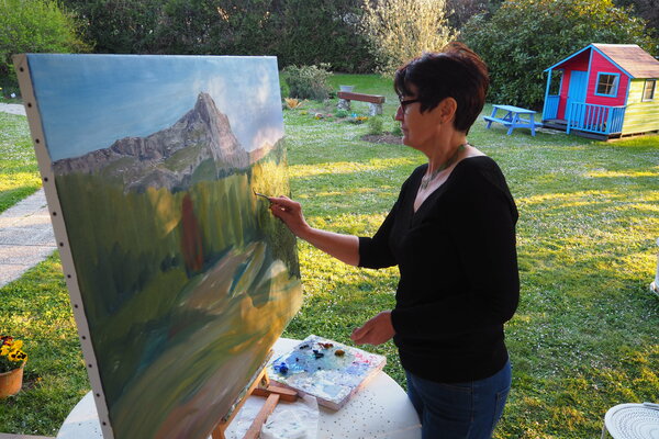 Gyslaine Pachet Micheneau in the Studio: Peinture en plein air 2