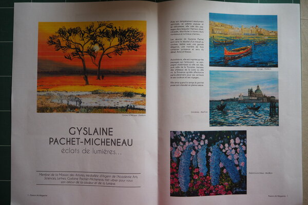 Gyslaine Pachet Micheneau in the Studio: Passion Art Magasine été 2021