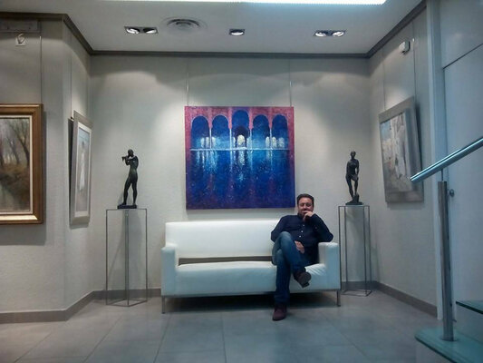 Andrés Rueda in the Studio