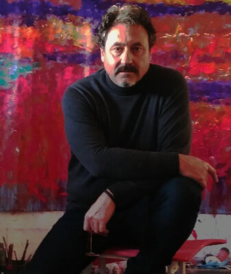 Andrés Rueda in the Studio