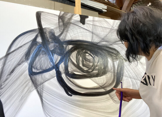 Irena Orlov in the Studio