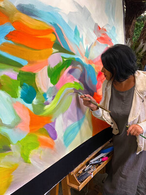 Irena Orlov in the Studio