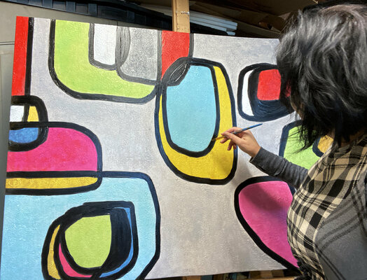 Irena Orlov in the Studio