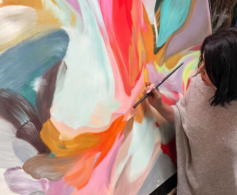 Irena Orlov in the Studio