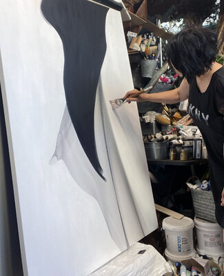 Irena Orlov in the Studio