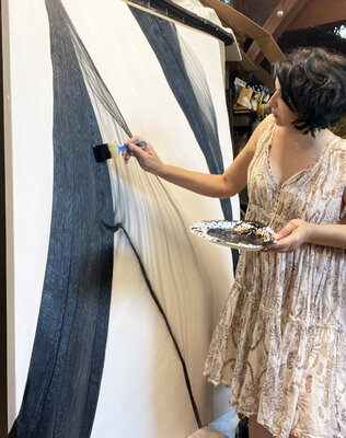Irena Orlov in the Studio