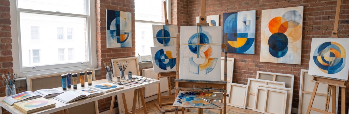 Andrea Pallang in the Studio