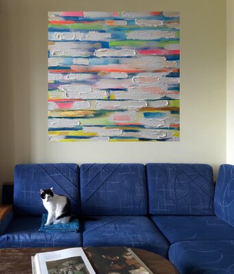Painter Coded in the Studio: 'Just Brushstrokes #15 (Back to the '90s)' in the context.