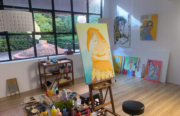 Felix zilinskas in the Studio