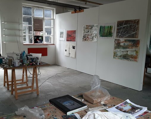 Hanne Karch in the Studio
