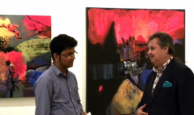 Pradip Sengupta in the Studio