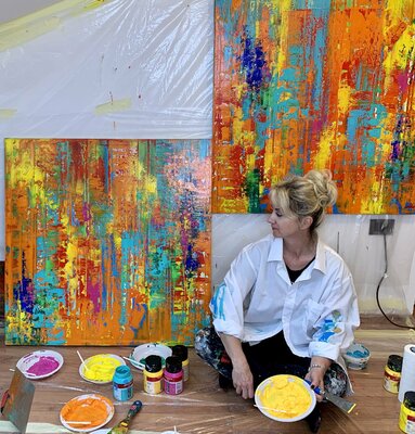 Julijana Ravbar in the Studio