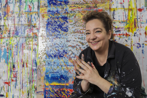 Kerstin Sokoll in the Studio