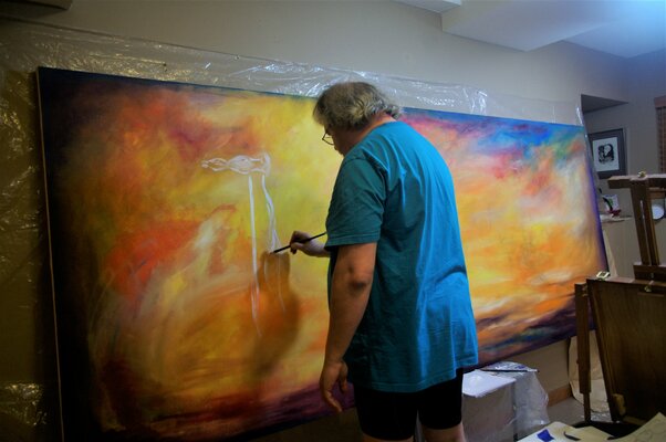 Vladimir Kolosov in the Studio: Creation of "Metaphysics of love"