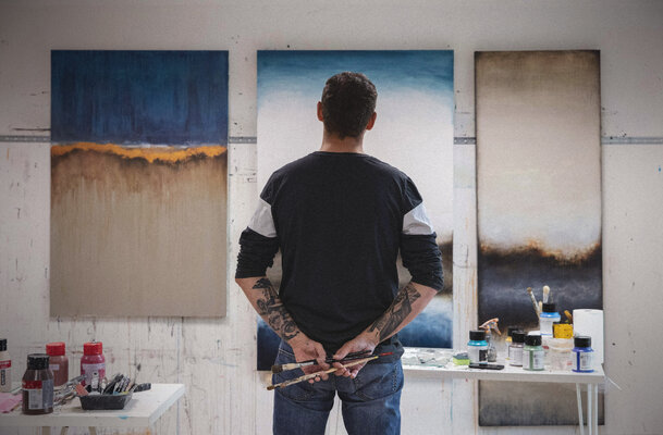 Lukasz Olek in the Studio