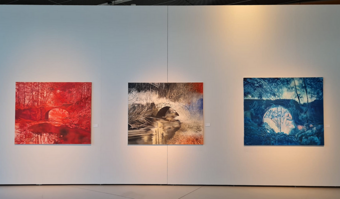 richard jurtitsch in the Studio: Bridges, Burgenländische Landesgalerie Eisenstadt