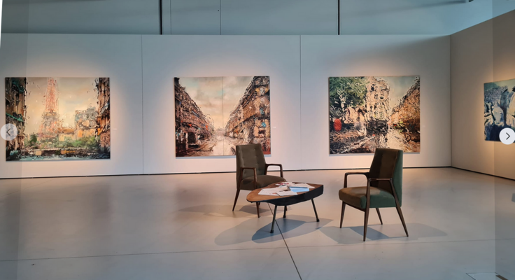 richard jurtitsch in the Studio: Citydrops in the Burgenländische Landesgalerie Eisenstadt
