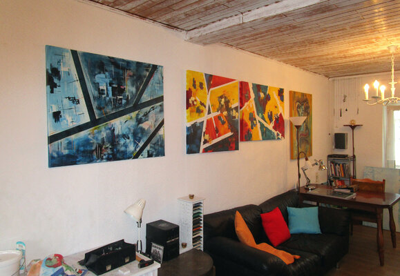 Kerstin Franz in the Studio: Einblick ins #atelierbernbach