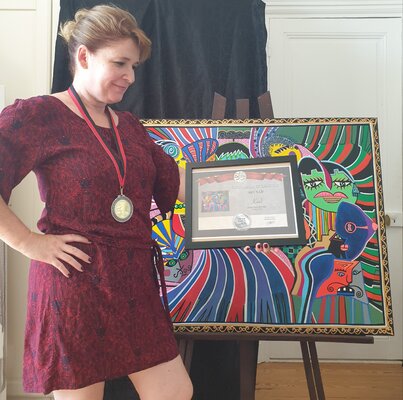 Kaël in the Studio: Médaille d'Argent pour l'oeuvre "Yvette" - Prix International des Professionnels de l'art - Mondial Art Academia