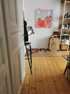 Tepe Kraus in the Studio