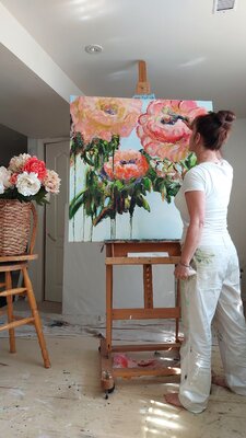 Darlene Winfield in the Studio