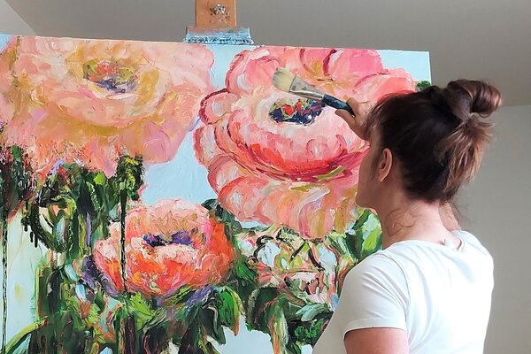 Darlene Winfield in the Studio: Large Floral