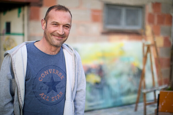 Christian Büffel in the Studio: Christian Büffel