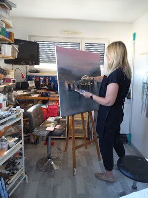 Nat Stresser in the Studio