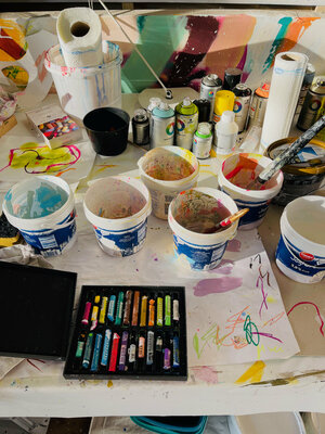 Susanne Hendricks in the Studio