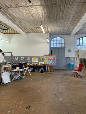 Susanne Hendricks in the Studio