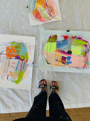 Susanne Hendricks in the Studio