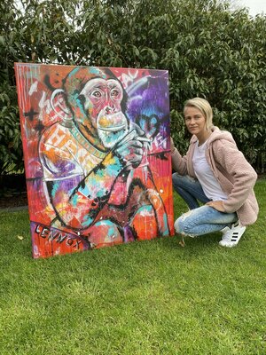 Sabrina Seck in the Studio