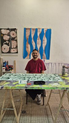 Sumit Mehndiratta in the Studio: Studio space in Lisbon, Portugal