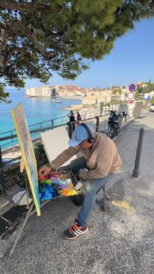 Andrey Chebotaru in the Studio: Croatia. Plein air painting in Dubrovnik