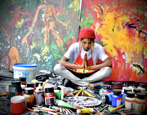 Gabriel Jideonwor in the Studio