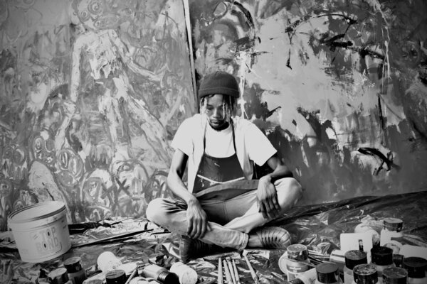 Gabriel Jideonwor in the Studio