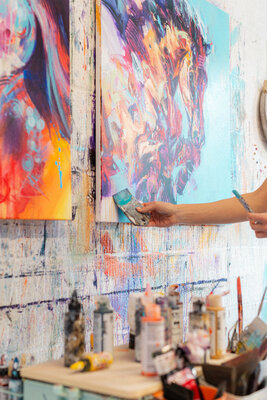 Anna Cher in the Studio
