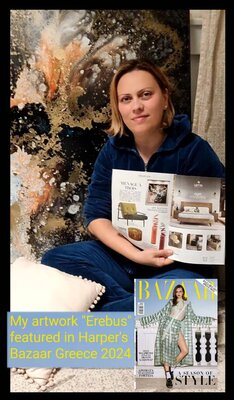 Eleni Denart in the Studio