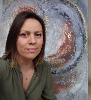 Eleni Denart in the Studio
