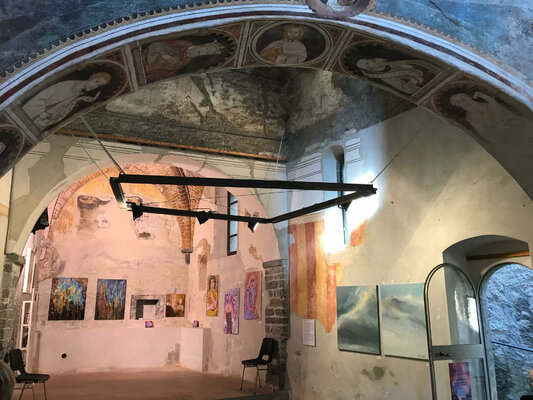 David Vall in the Studio: Exposition à Bellano, Italie (2018)