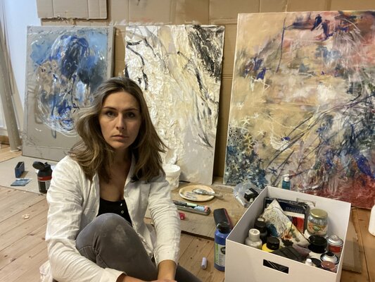 Franziska Ostermeier in the Studio